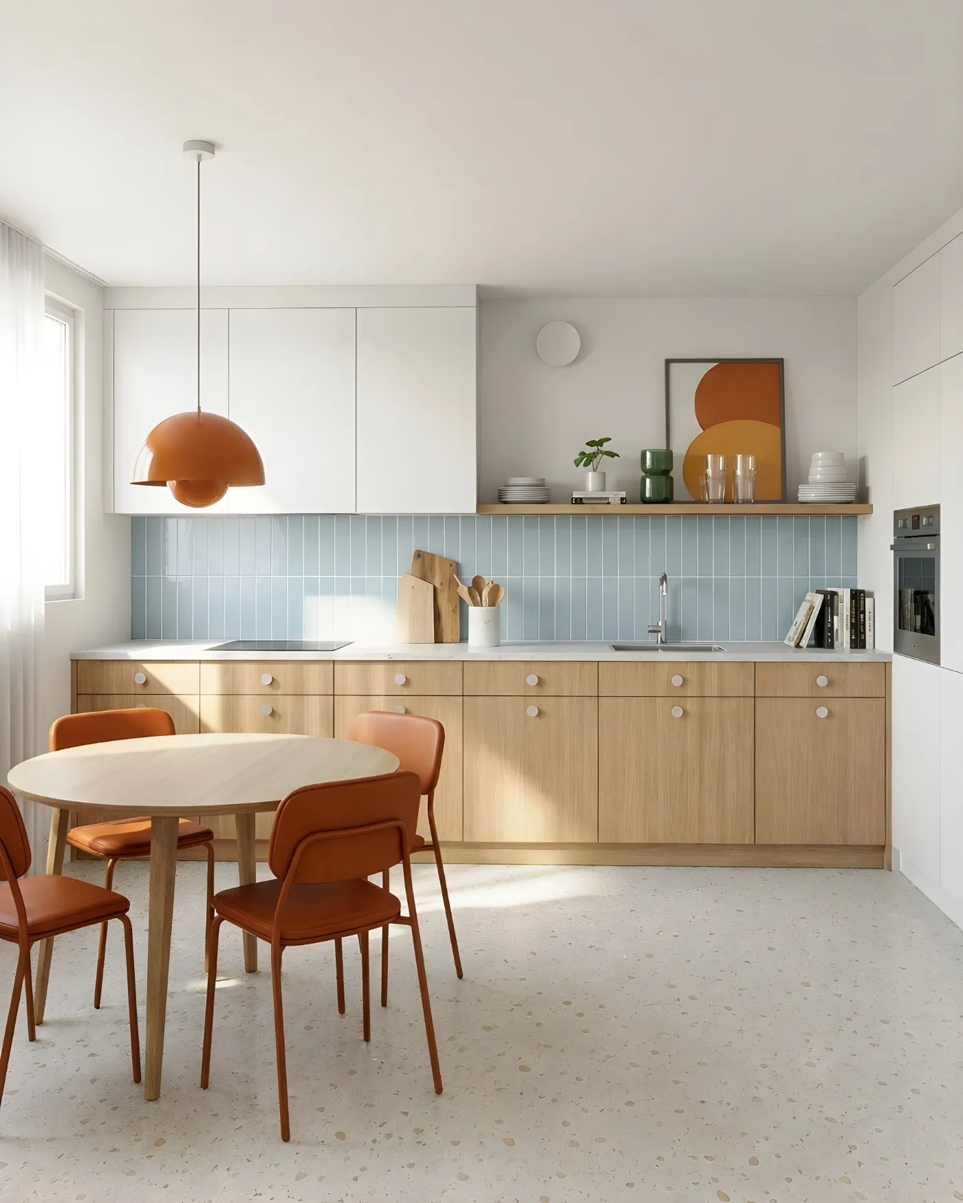 Render IA — Cozinha antes e depois do render